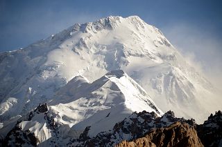 
Gasherbrum I Hidden Peak North Face Close Up Late Afternoon From Gasherbrum North Base Camp in China
